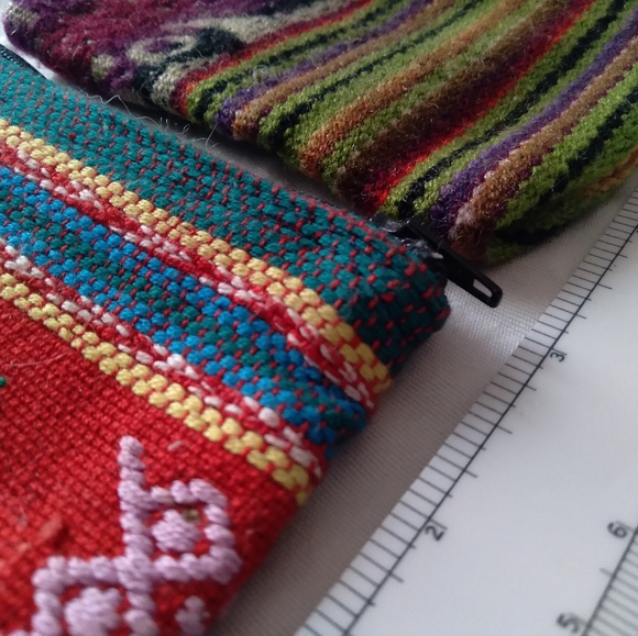 (2) Pouches - Native American Tribal Bags with Zippers - Picture 10 of 11